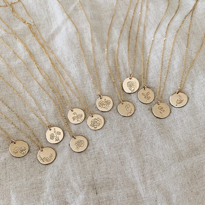 May Birth Flower Necklace