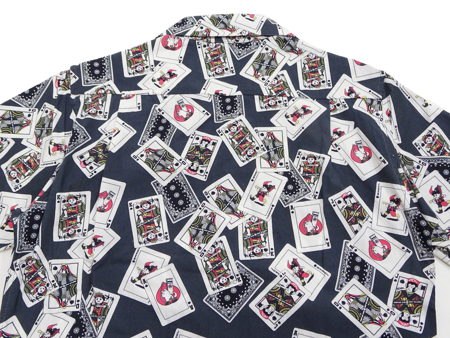 Momotaro Jeans Shirt Men's Short Sleeve Japanese Aloha Shirt Hawaiian Shirt MSS1010M31 Black