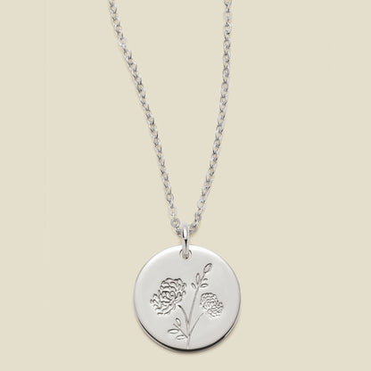 November Birth Flower Necklace