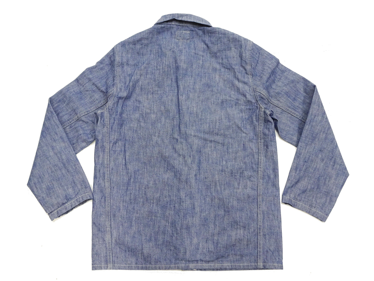 ONI Denim Men's 13oz Japanese Blue Chambray Jacket - Modern Work Chore Coat Style, ONI-03501-SHVCH One-Wash