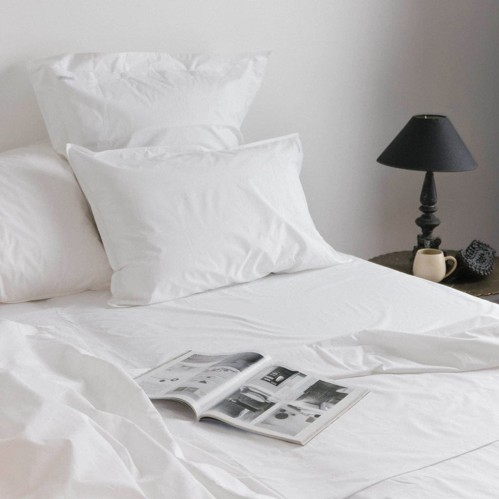 EcoLinen Organic Cotton Sheet Separates - White