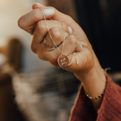 Pause Collection Disc Necklace