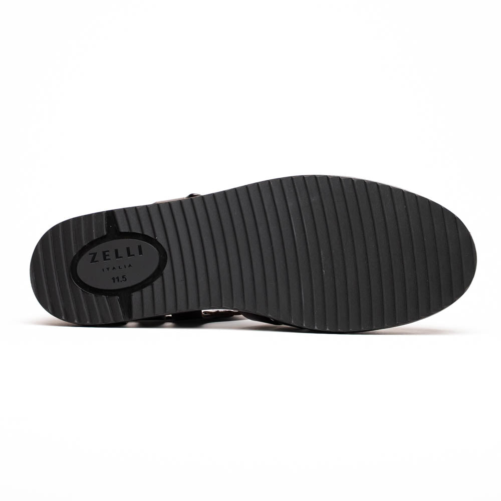 05-110-BRN PESCA Calfskin Strap-On Sandal, Brown