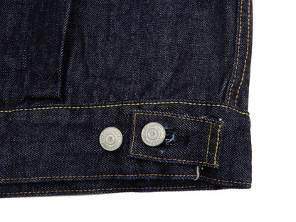 Sugar Cane Denim Trucker Jacket Men's Type 2 1953 Style Jean Jacket SC11953A 421 One Wash Deep blue indigo