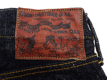 Studio D'Artisan GL3 Jeans SD-1001 - Men's Regular Straight Fit, GL-3 15oz Japanese Selvedge Denim, One-Wash Indigo