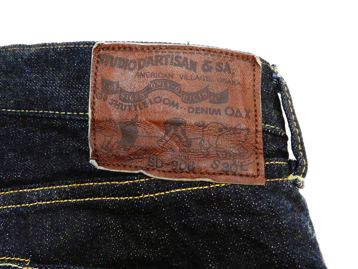 Studio D'artisan Jeans Men's Relaxed Tapered Fit G3 14oz Japanese Selvedge Denim SD-908
