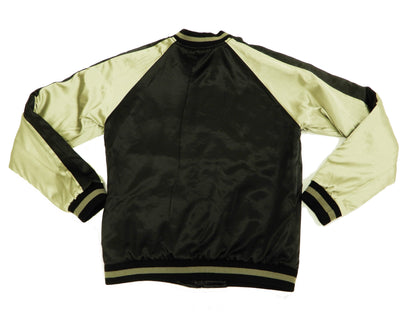 Hanatabi Gakudan Men's Japanese Souvenir Jacket Japanese Cherry Blossom Sukajan Script SSJ-521