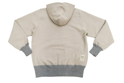TOYS McCOY Plain Zip-Up Hoodie Men's Vintage Inspired Solid Zip Hooded Sweatshirt TMC2468 040 Sand-Beige