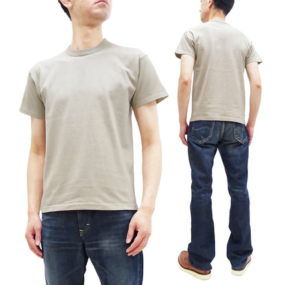 TOYS McCOY Plain T-Shirt Men's Garment-Dyed Heavyweight Short Sleeve Loopwheel Solid Color Tee TMC2343 040 Faded-Sand-Beige