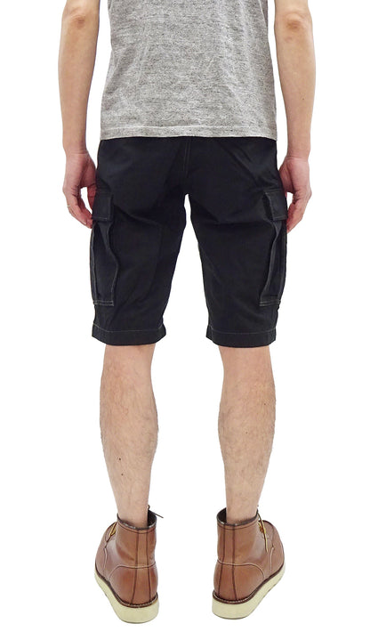 TOYS McCOY Cargo Shorts Men's Classic U.S. Army Fatigue-Inspired Casual Short Pants TMP1802 030 Black