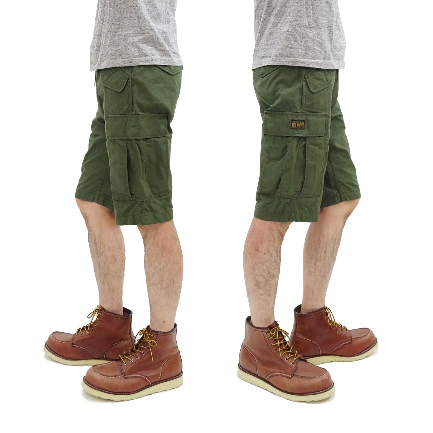 TOYS McCOY Cargo Shorts Men's Classic U.S. Army Fatigue-Inspired Casual Short Pants TMP1802 160 Olive