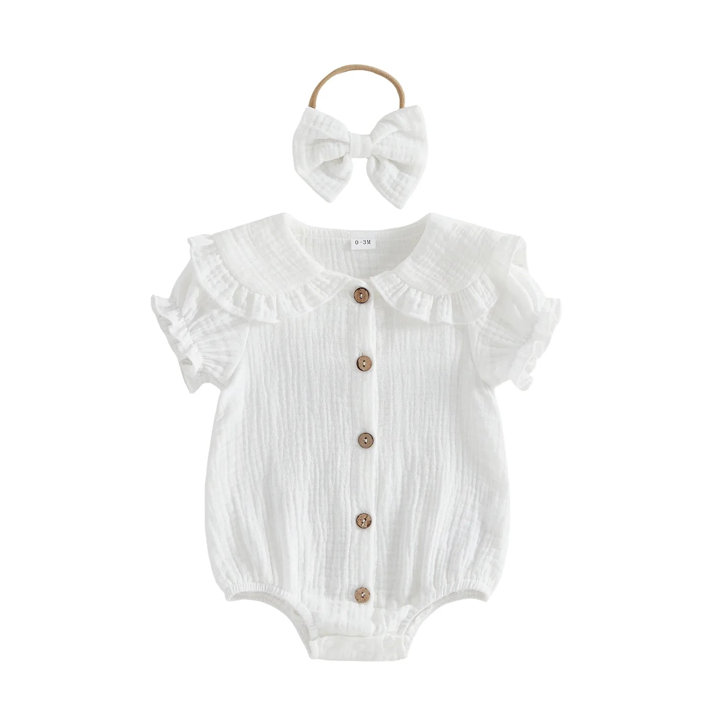 MILA Collar Romper with Headband