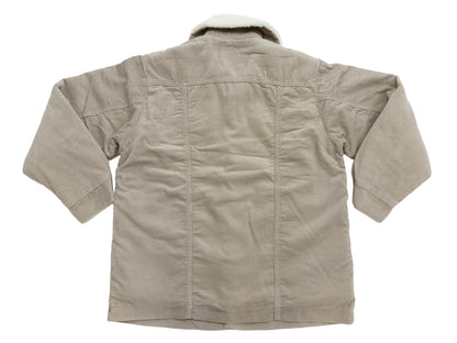 Wrangler Men's Sherpa-Lined Corduroy Jacket - Classic Ranch Coat Style, Mid-Length (WM1823-463, Light Ash Gray)
