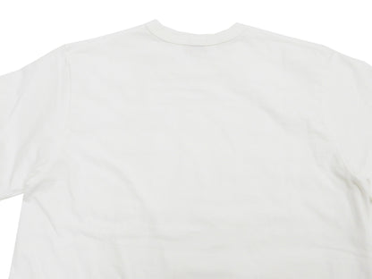 Whitesvill Plain T-shirt Men's Heavyweight Long Sleeve Pocket Tee WV68849 105 Off-white