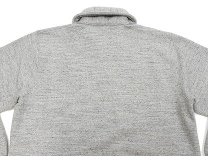 Whitesville Men's Collared Half-Zip Sweatshirt - Heavyweight Loopwheel Fleece, Made in Japan, Vintage-Inspired Athletic Wear (Toyo Enterprises WV69641 113 Heather Gray)