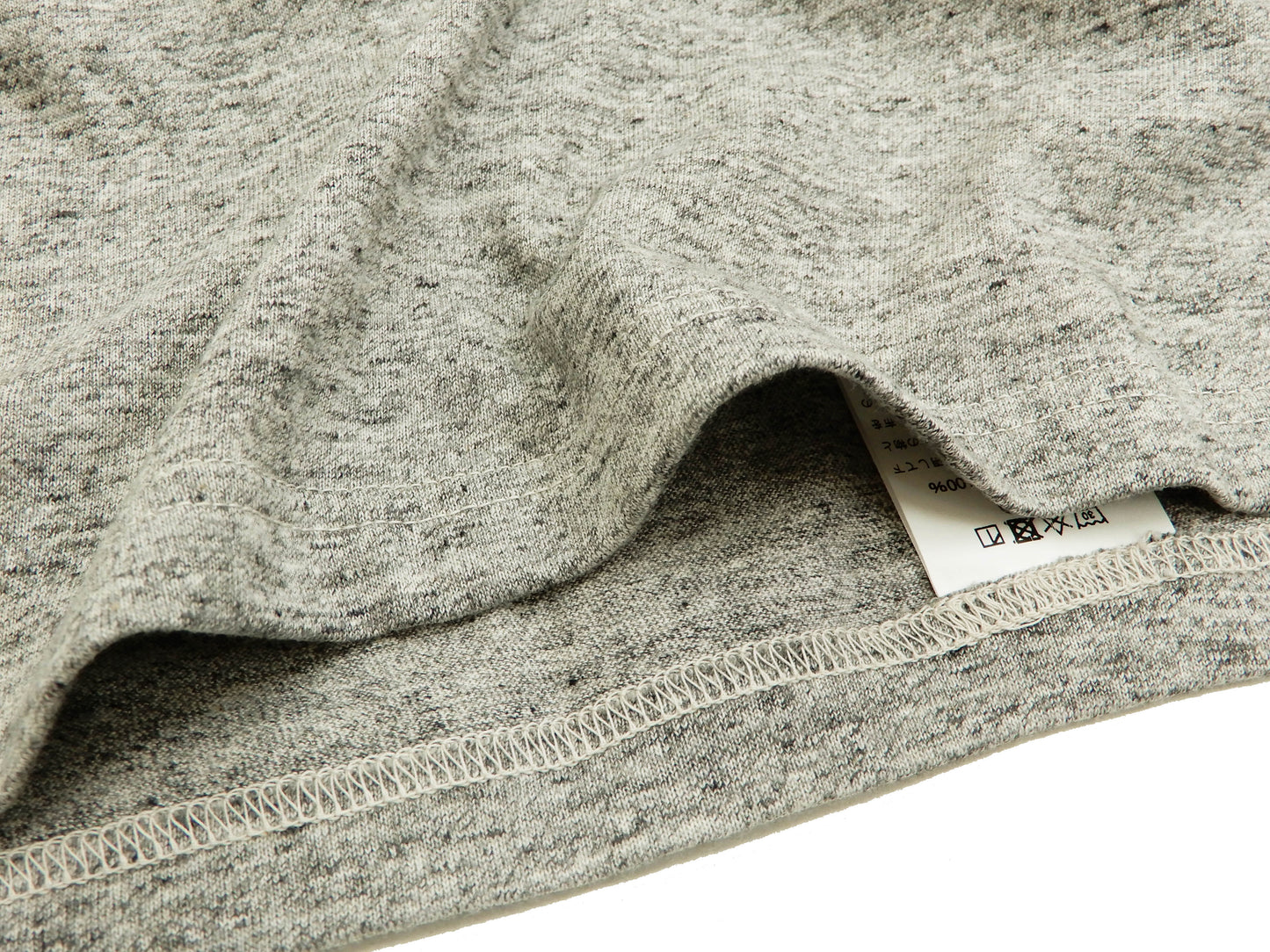 Whitesville Men's 2-Pack Plain Short-Sleeve Crew Neck T-Shirts, Tubular-Knit Cotton, Made in Japan by Toyo Enterprises (WV73544 113 Heather Gray)