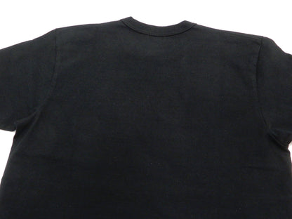 Whitesville Men's Plain Pocket T-Shirt - Short Sleeve Crewneck Loopwheel Tee (One-Wash) WV78932 by Toyo Enterprises 119 Black
