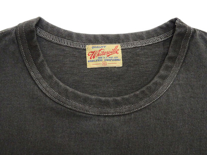 Whitesville Men's Short Sleeve Pigment-Dyed Pocket T-Shirt, Heavyweight Tubular Cotton Jersey Plain Tee, Made in Japan by Toyo Enterprises (WV79531 119 Faded Black)