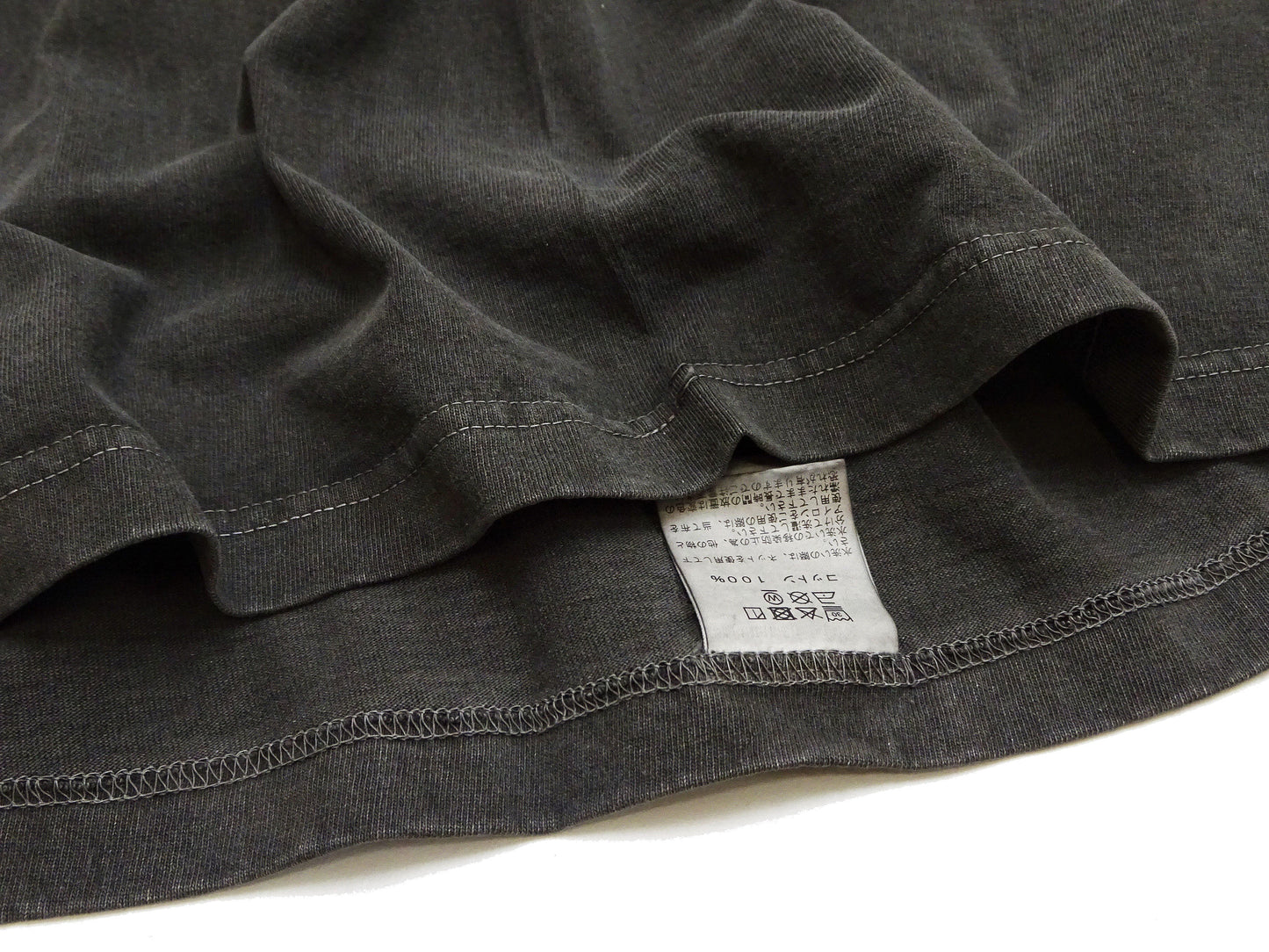 Whitesville Men's Short Sleeve Pigment-Dyed Pocket T-Shirt, Heavyweight Tubular Cotton Jersey Plain Tee, Made in Japan by Toyo Enterprises (WV79531 119 Faded Black)